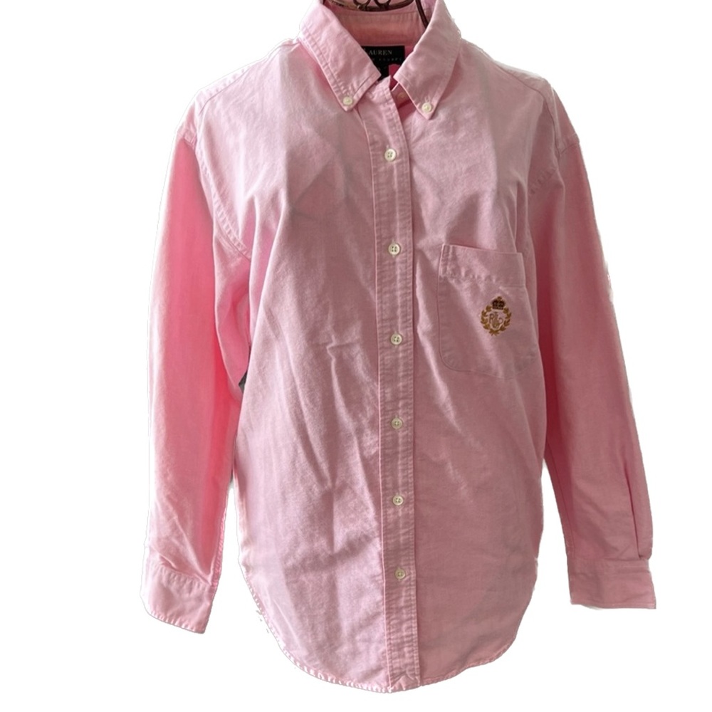 Lauren Ralph Lauren Button Up Shirt in Light Pink Size 10